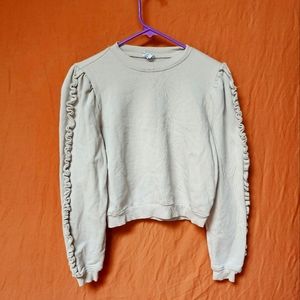 Beige crop sweatshirt